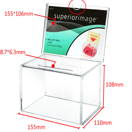 secure ballot boxes acrylic